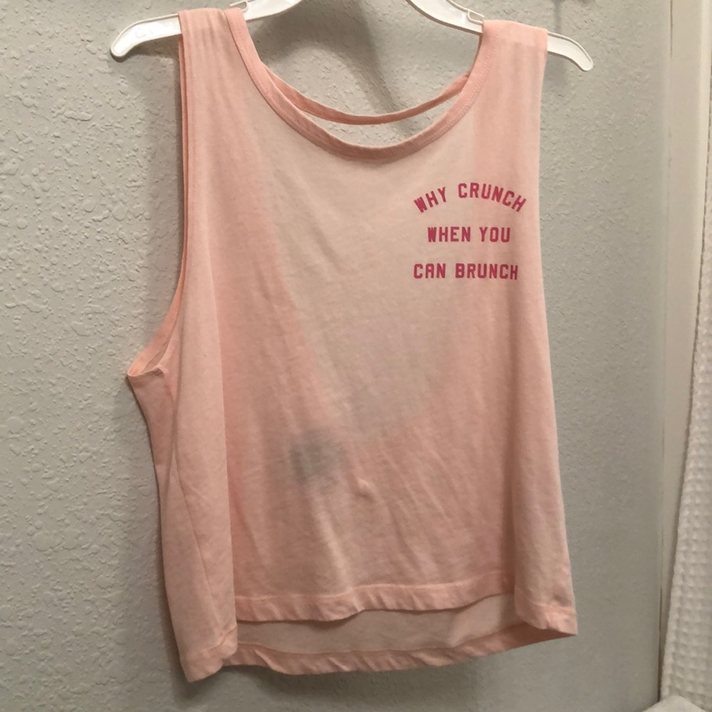 Hollister “Why Crunch When You Can Brunch” tank